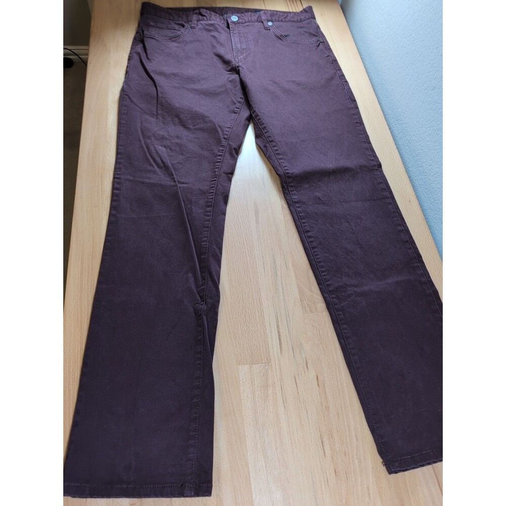7 Diamonds Clifton Maroon Chino Slim Straight Pants Men’s Size 32x32 Fit 33x31